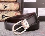 Best Copy Mont Blanc Belt -Smooth Leather Belt - AAA Grade